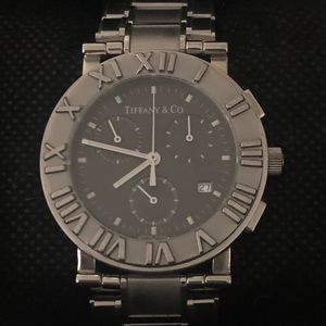 Authentic Tiffany & Co. chronograph mens watch